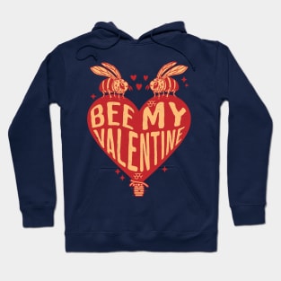 Bee My Valentine - Cute Bee Design for Valentine's Day Hoodie